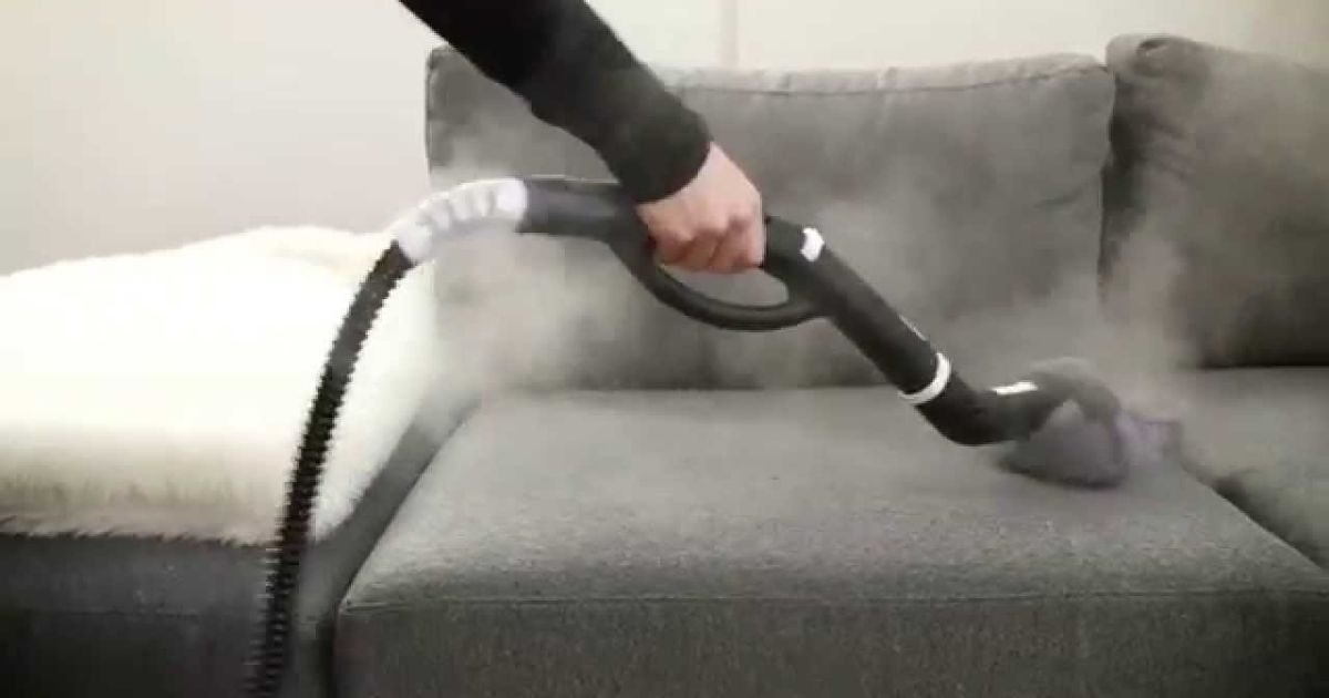 steam cleaning a used couch