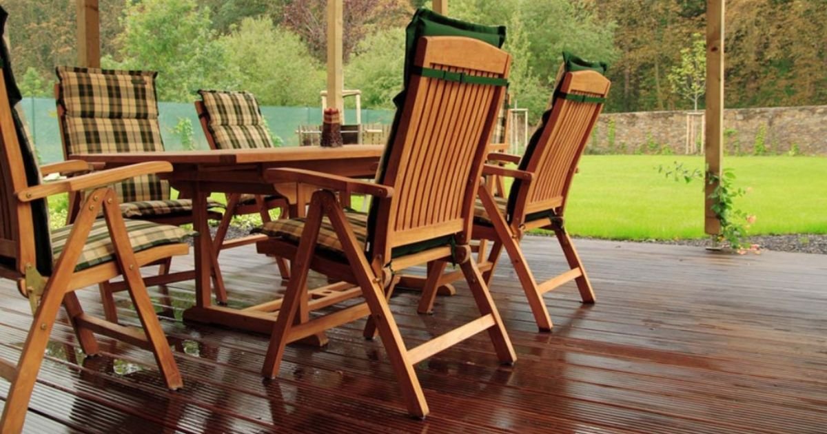 care for outdoor wood furniture