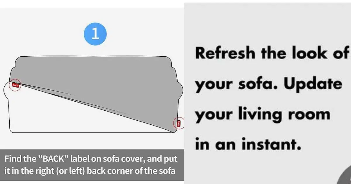 how to put on a couch cover