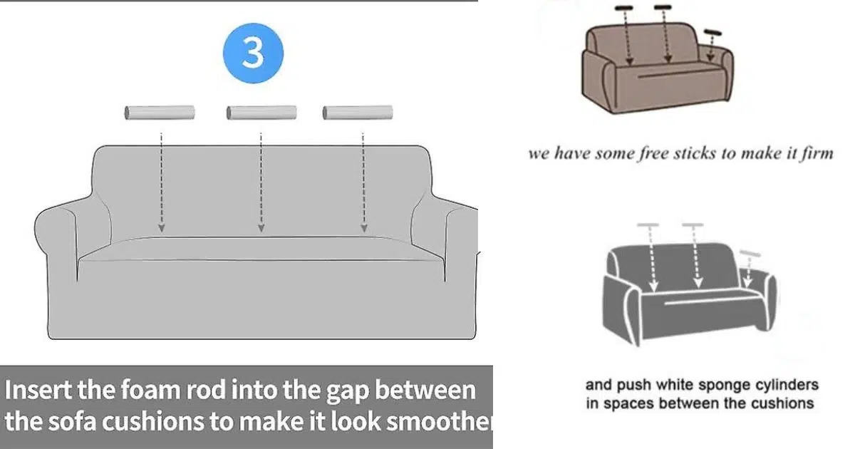 how to put on a couch cover