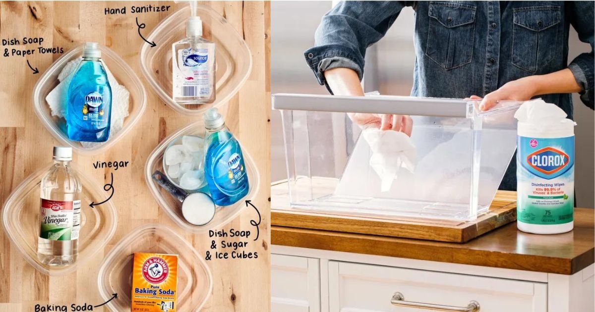 how to clean plastic storage drawers