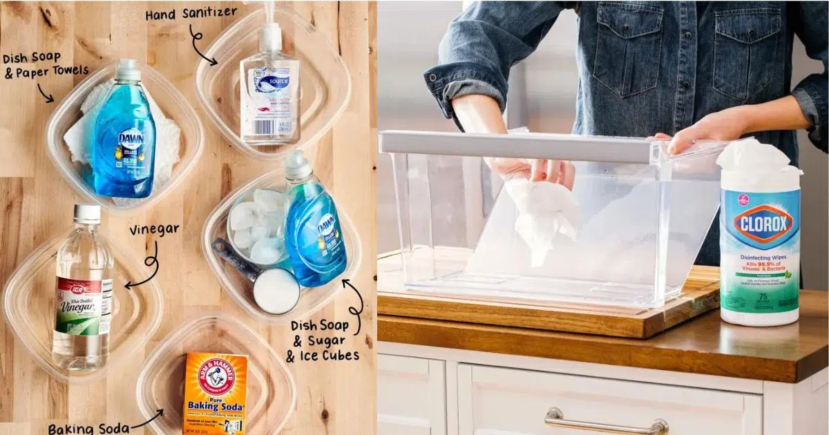 how to clean plastic storage drawers