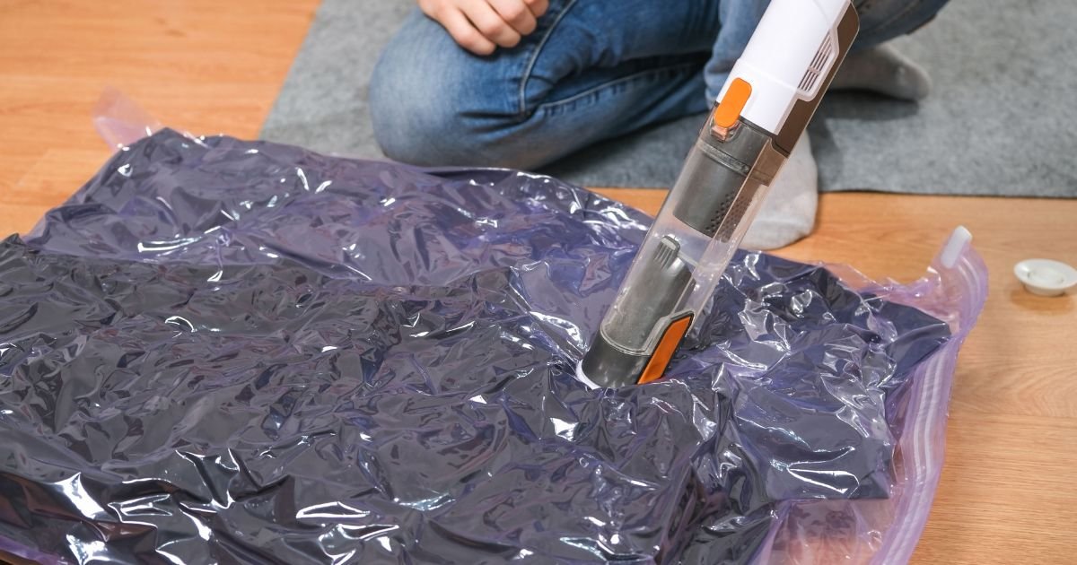 storing clothes in plastic bags