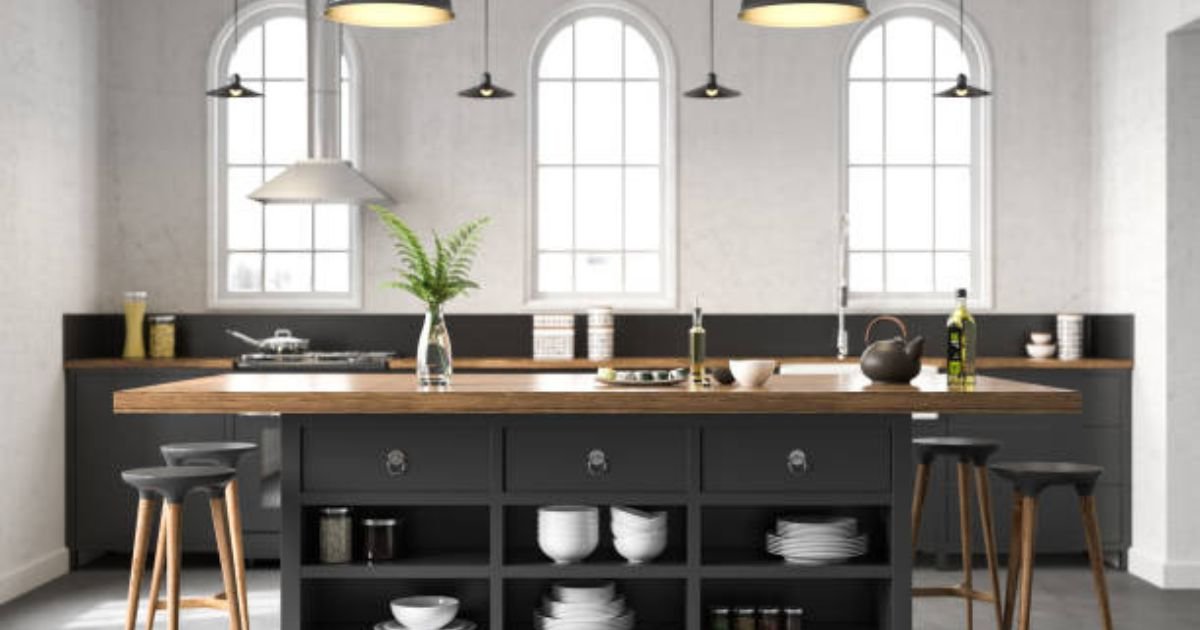 minimalistic kitchen counter decor