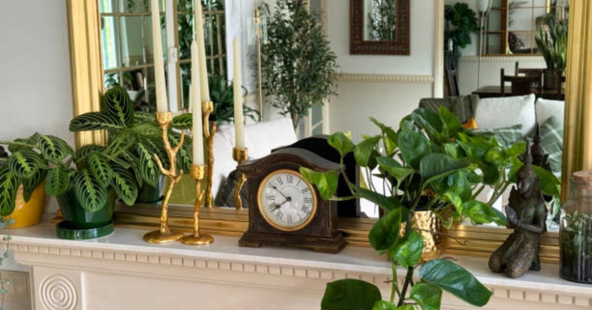 mixing vintage and modern decor items